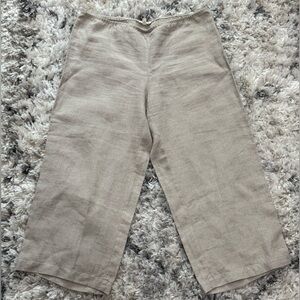 Eileen Fisher Wide Leg Linen Pants Size Large